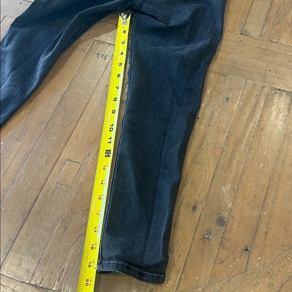 Gap black denim jeans overalls girls large 10 slim fit skinny
